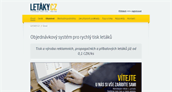 Desktop Screenshot of letaky.cz